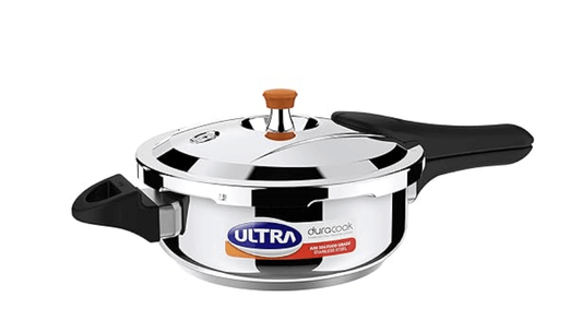 अल्ट्रा स्टेनलेस स्टील ड्यूराकूक एसएस पीसी, बाहरी ढक्कन प्रेशर कुकर, 3.5 लीटर 
