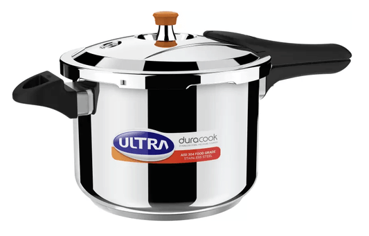 अल्ट्रा ड्यूराकुक 6.5 लीटर आउटर लिड इंडक्शन बॉटम प्रेशर कुकर (स्टेनलेस स्टील) 