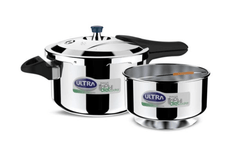 ULTRA DURACOOK DIET 5.5 L Outer Lid Induction Bottom Pressure Cooker  (Stainless Steel)-1