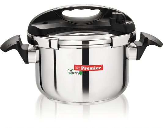 Premier Turn on Pressure cooker 5 Ltr Stainless Steel Induction Bottom