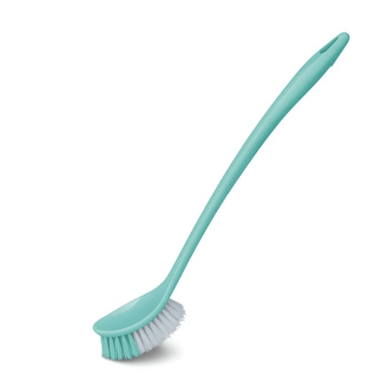 Spotzero By Milton EC-CPD-BTH-0003 Single Side Bristle Toilet Plastic Brush (Aqua Green,Pack of 1 Piece)