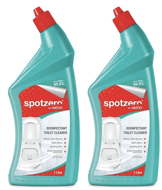 Spotzero By Milton Disinfectant Toilet Cleaner Set of 2, 1 Litre Each| Bathroom Cleaner Liquid