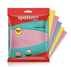 Spotzero By Milton Sponge Wipe Set of 5, Multicolour-1