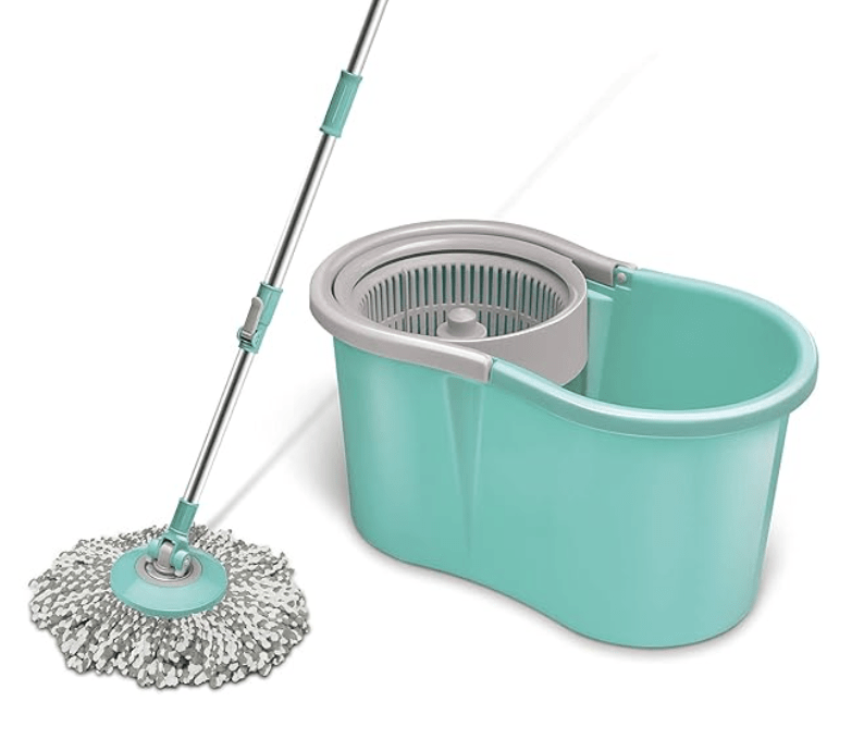 Spotzero By Milton Mini Spin Mop, Aqua green, Plastic-1