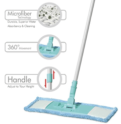 Spotzero By Milton Microfiber Flat Mopwet & Dry Cleaning (Aqual Green)…-1