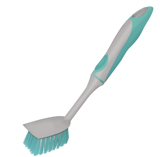 Spotzero By Milton Plastic Sink and Dish Brush (Aqua Green) Pack of 1- Sink and Dish Brush
