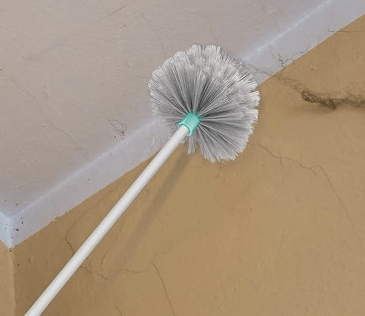 Spotzero by Milton Plastic Web Blaster Jala Cleaning Broom/Brush with Long Extendable Handle and Flexible bristles (Aqua Green)