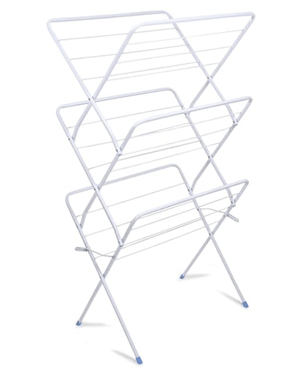 Cloth Drying Stand -3-Tier Clothes Drying Rack for Balcony & Indoors with 15 kg Drying Capacity