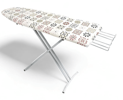 क्लासिक टी-लेग वुड इस्त्री बोर्ड (ब्लूम) इस्त्री स्टैंड 