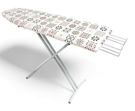 क्लासिक टी-लेग वुड इस्त्री बोर्ड (ब्लूम) इस्त्री स्टैंड 