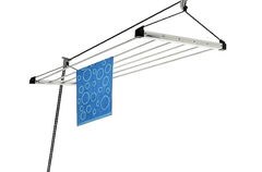 Stainless Steel 6 Pipes Roof/Ceiling Pulley Operated Drying Rack/Cloth Dryer/Clothes Hanger for Balcony/Passage/Bathroom-2