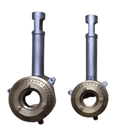 Gas Stove Glass Top Burner Set (1 Medium & 1 Small