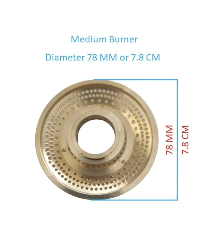 Gas Stove Glass Top Burner Set (1 Medium & 1 Small-2