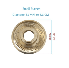 Gas Stove Glass Top Burner Set (1 Medium & 1 Small-3
