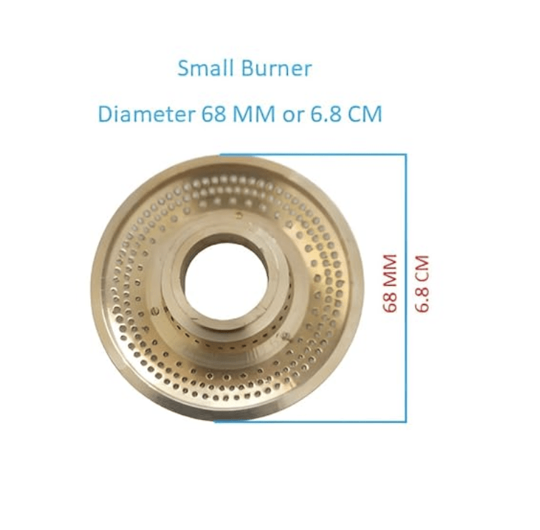 Gas Stove Glass Top Burner Set (1 Medium & 1 Small-3