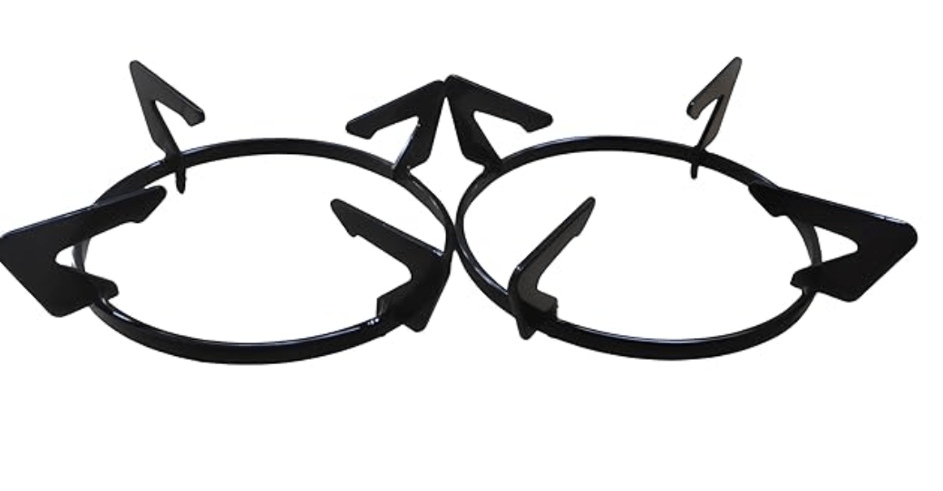 Glass Top Gas Stove Stand/Round Ring (Set of 2) - Glass Top Stove