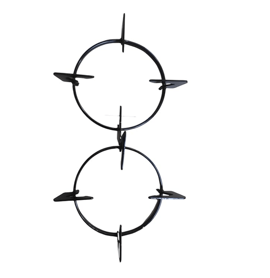 Glass Top Gas Stove Stand/Round Ring (Set of 2) - Glass Top Stove