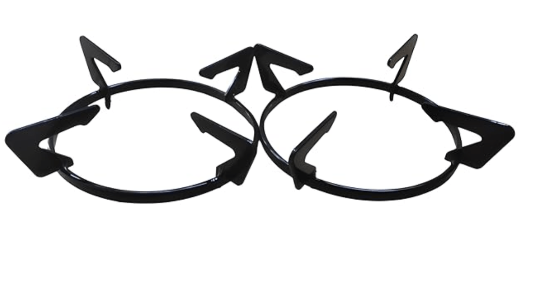 Glass Top Gas Stove Stand/Round Ring (Set of 3 Pieces) Prestige Glass Top Stove (3)