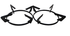 Glass Top Gas Stove Stand/Round Ring (Set of 3 Pieces) Prestige Glass Top Stove (3)-1
