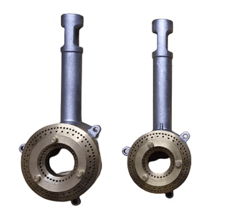 Gas Stove Glass Top Burner Set (1 Medium & 1 Small)