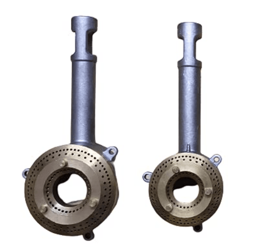 Gas Stove Glass Top Burner Set (1 Medium & 1 Small)