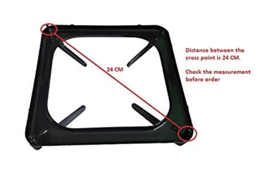 Gas Stove Stand/Royal Stand (Set of 2 Pieces)| Black - Royal/Usha