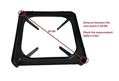 Gas Stove Stand/Royal Stand (Set of 2 Pieces)| Black - Royal/Usha