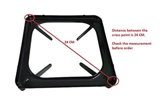 Gas Stove Stand/Royal Stand (Set of 2 Pieces)| Black - Royal/Usha