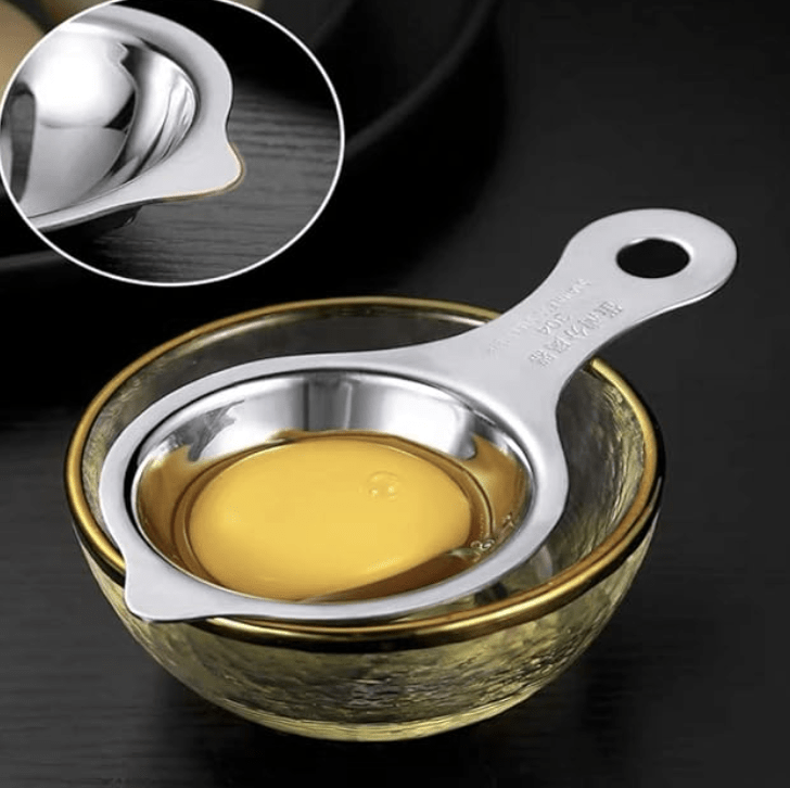 Egg White Yolk Filter Separator, Egg Sieve,Egg Strainer Spoon Filter Egg Divider Kitchen Baking Tools.-2