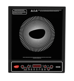 Pigeon by Stovekraft 1800 watt Induction Cooktop With Crystal Glass,7 Segments LED Display, Auto Switch Off - Black-1