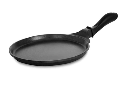 Pigeon by Stovekraft Wonder cast Aluminium Flat Tawa (Black, 27cm)