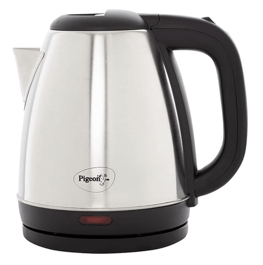 Pigeon by Stovekraft Amaze Plus Electric Kettle (14289) with Stainless Steel Body, 1.5 litre, used for boiling Water, making tea and coffee, instant noodles, soup etc. (Silver)