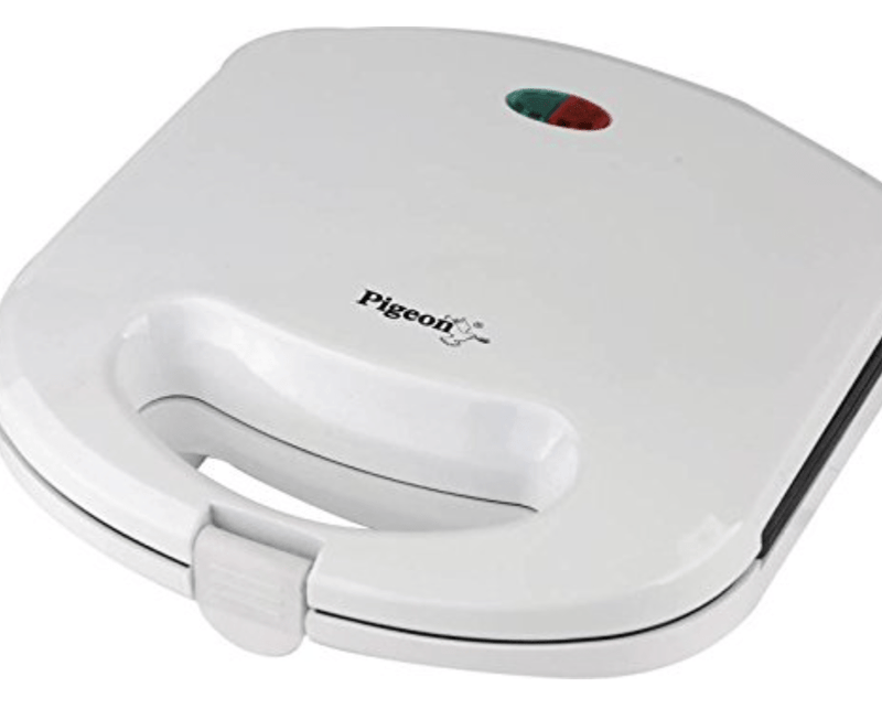 Pigeon by Stovekraft Bread Sandwich Maker with Aluminium Nonstick Coated Fixed Plates (Toaster))-1