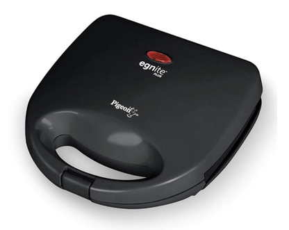 Pigeon by Stovekraft Egnite Plus Bread Sandwich Maker with Aluminium Nonstick Coated Fixed Plates (Grill)