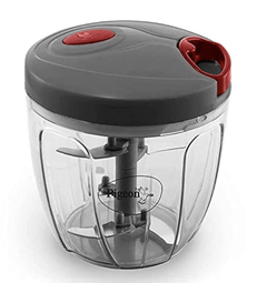 Pigeon by Stovekraft Handy and Compact Chopper with 5 Blades for Effortlessly Chopping Vegetables and Fruits for Your Kitchen (XL, 900 ml, Grey)-1