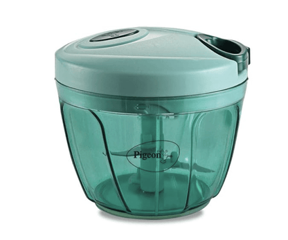 Pigeon by Stovekraft Large Handy and Compact Chopper with 3 blades for effortlessly chopping vegetables and fruits for your kitchen, Green