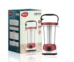 Pigeon by Stovekraft Sirius Emergency 360 Degree Rechargeable Lantern with 1600 mAH and 8 Hours Backup, Model: 14437 (Red, Medium)-1