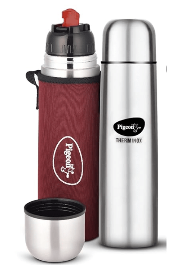 Pigeon by Stovekraft Bullet Stainless Steel Vaccum Insulated Flask for Hot and Cold (1000 ml)