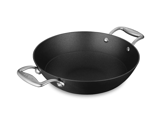 Stahl Blacksmith Hybrid Cast Iron Kadhai Without lid, 8326, 26 cm, 2.4 Liters