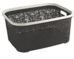 Aristo Virgo 555 Multipurpose Plastic Basket - Assorted Colour, 46 L-1