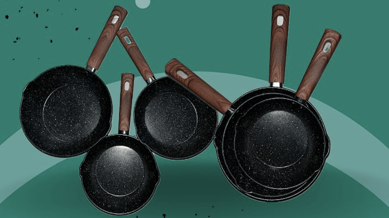 iron fry pan powder coated suitable for both induction & gas stove-1