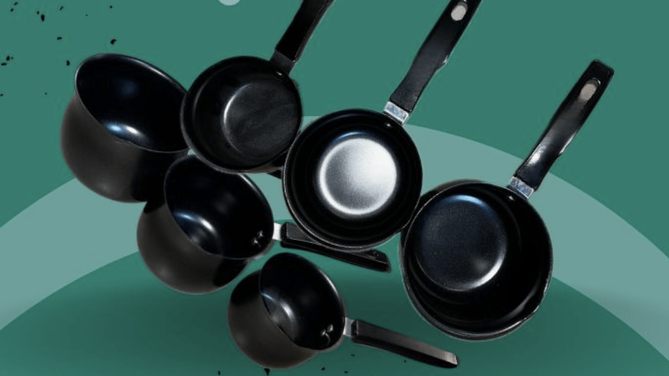 iron milk pan powder coated suitable for both induction & gas stove