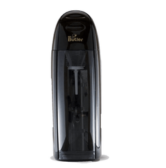 Mr. Butler Italia Soda Maker - Black, Single Cylinder Pack, Create Sparkling Water In Home Kitchen, Compact, Space Saving Design, Soda Beverage Carbonator-1