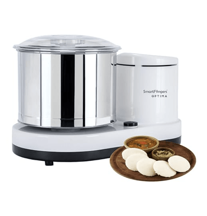 स्मार्टफिंगर्स ऑप्टिमा टेबल टॉप वेट ग्राइंडर 230V 50hz, 2 लीटर, सफ़ेद 