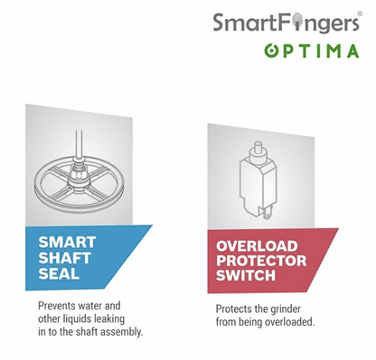 स्मार्टफिंगर्स ऑप्टिमा टेबल टॉप वेट ग्राइंडर 230V 50hz, 2 लीटर, सफ़ेद 
