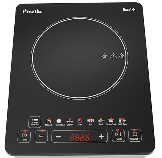 ப்ரீத்தி எக்செல் பிளஸ் 117 1600-வாட் இண்டக்ஷன் குக்டாப் (கருப்பு) 