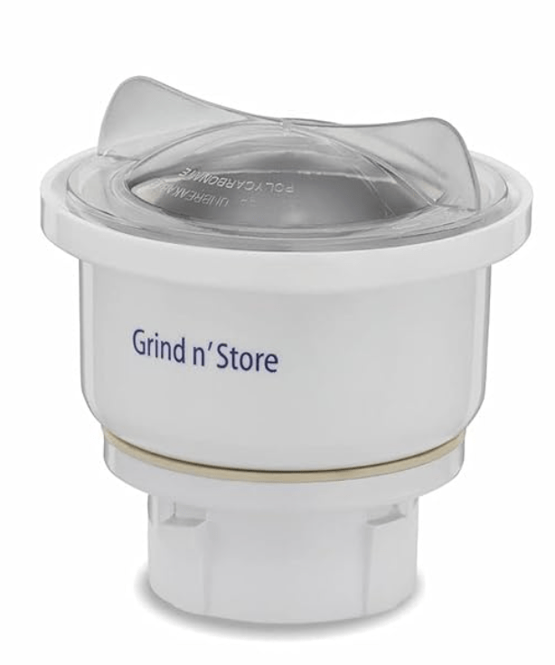 Preethi MGA-502 0.4-Litre Grind and Store Jar (White), stainless steel, Set of 1-2