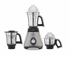 Preethi Steele Max MG-212 mixer grinder, 750 watt, Silver/Black, 3 Jars, Vega W5 motor with 2yr Guarantee & Lifelong Free Service-1