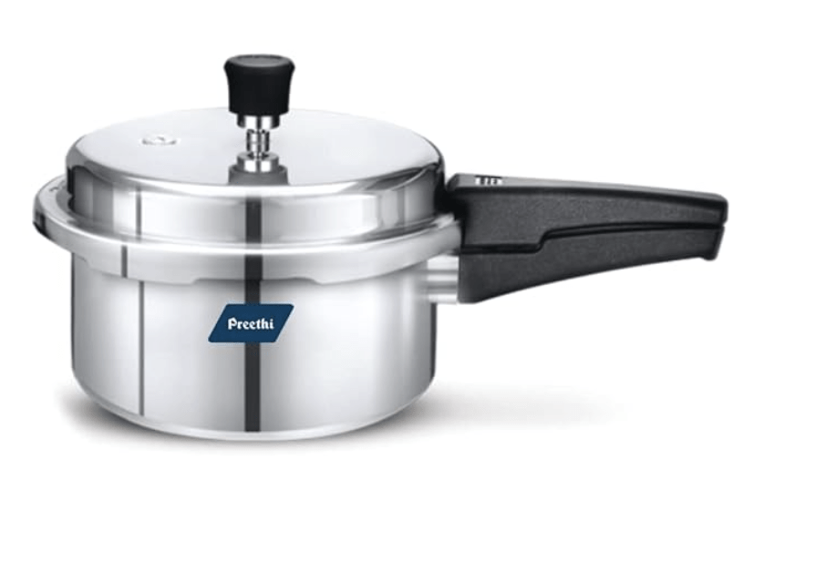 प्रीति नियो एल्युमीनियम इंडक्शन बेस आउटर लिड प्रेशर कुकर, 3 लीटर 