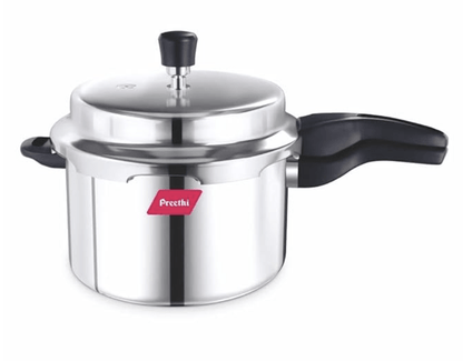 Preethi Induction Base Stainless Steel Outer Lid Pressure Cooker, 5 Litres, Silver